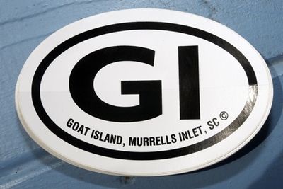 Goat Island Oval Sticker