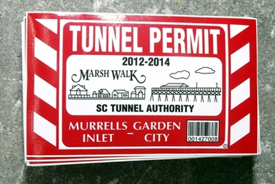 Tunnel Permit Sticker